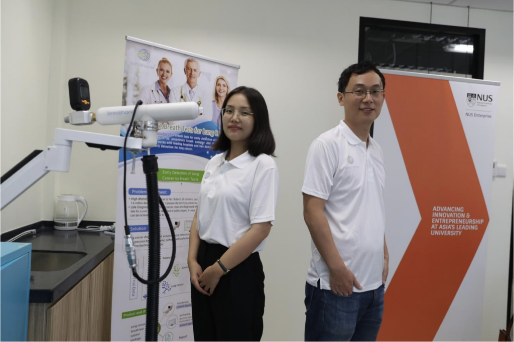 image of Breathonix founders, Zhunan Jia and Du Fang, developers of the covid-19 breath test